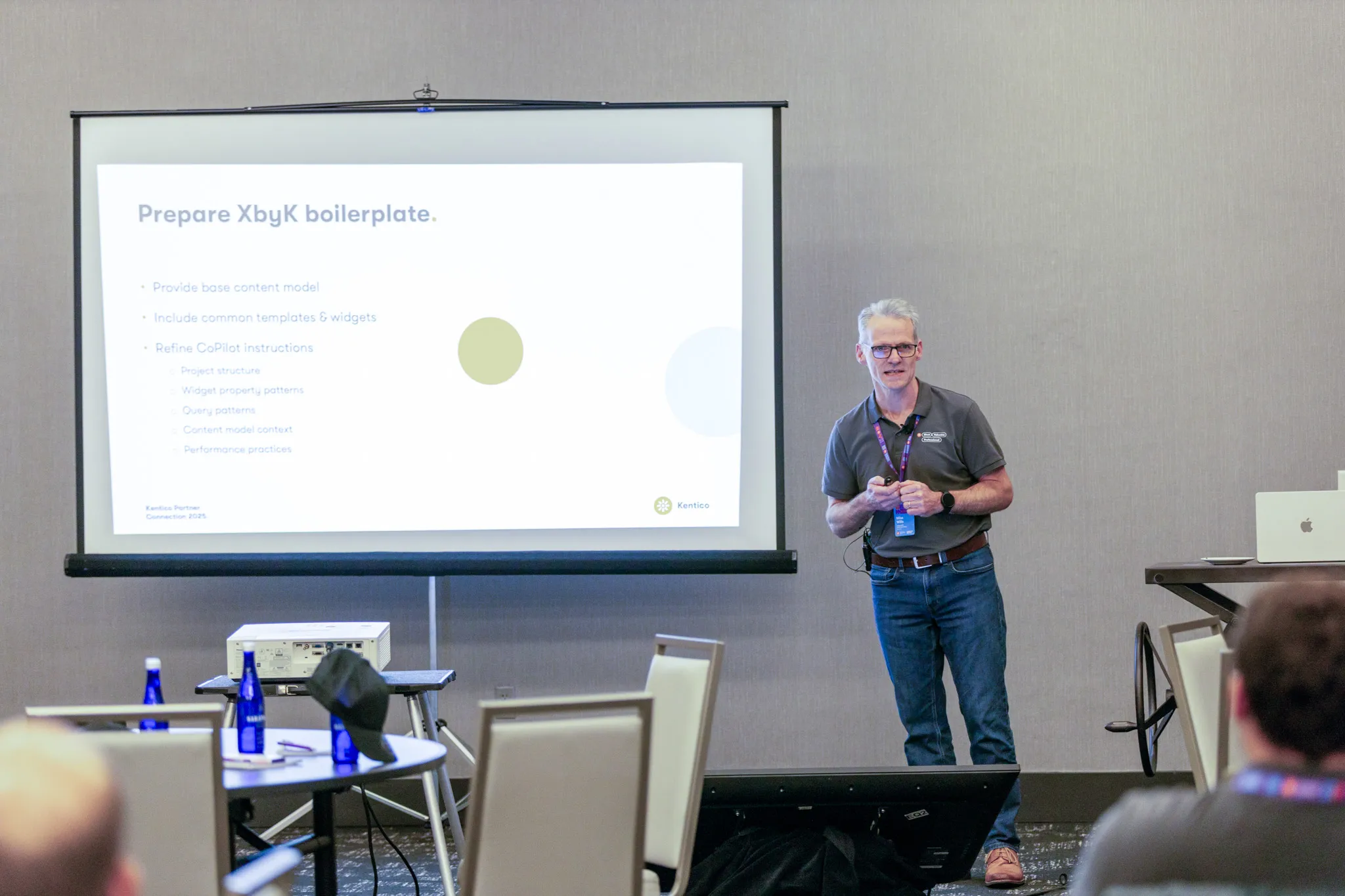 Mike Wills - Kentico Partner Connection 2025 - AI in Action Mike Wills presenting on AI in Action at Kentico Partner Connection 2025