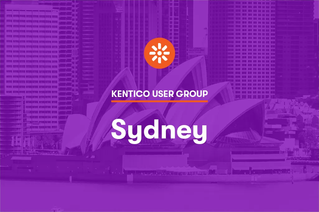 Sydney Kentico User Group banner