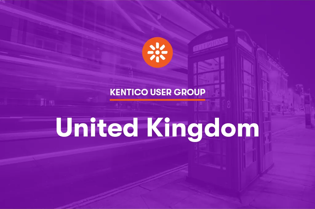 Kentico User Group UK banner