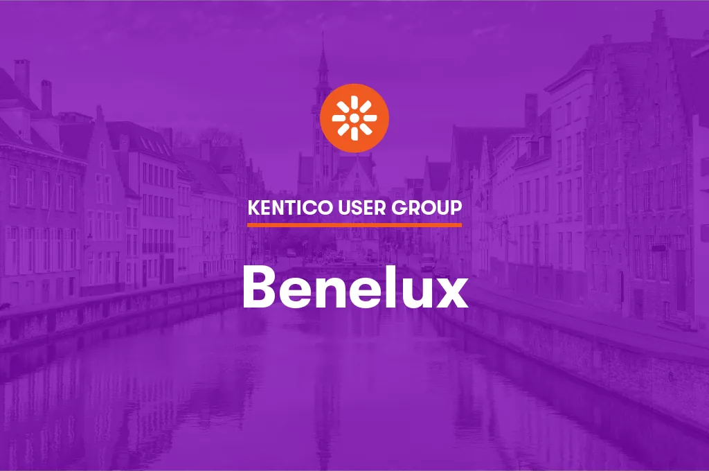 Kentico User Group Benelux banner